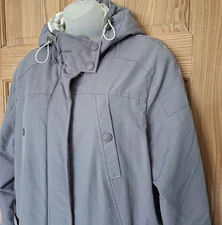 Per Una m & s womens Coat/jacket  Thinsulate & Windproof Size 14 Grey/mauve  vgc
