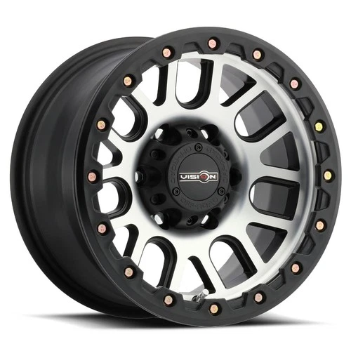 17x9 Vision 111 Nemesis 5x5/5x127 -12 Gunmetal Machined Wheels Rims Set(4) 71.5