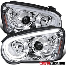 Fit 2004-2005 Subaru Impreza Wrx Sti Outback Led Tube Projector Headlights Lamps