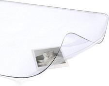 Clear Writing Desk Pad, 24   X48  Heat Resistant Waterproof PVC round Edge Durabl