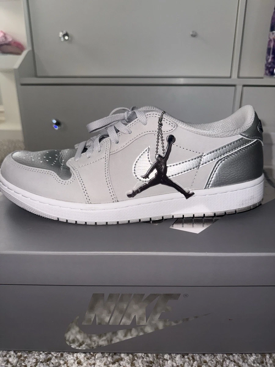 25+ Jordan 1 Retro Low Metallic Silver White for sale | Updated