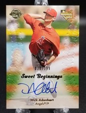 Nick Adenhart - 2008 UD Sweet Spot Sweet Beginnings Auto #140 SN 030/399