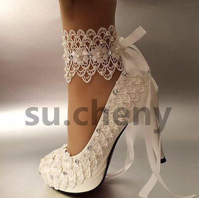 lace wedding trainers