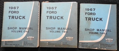 1967 FORD F-100 F-250 F-350 600 700 750 950 1000 7000 8000 Truck Service Manuals