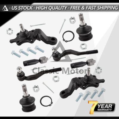 8PC Front Ball Joints Tie Rod Kit For Tacoma 1998-2004(Pre Runner RWD) K90258