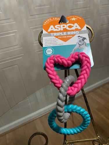 ASPCA  Dog Rubber 3-Ring Tuff Tug Dog Toy Promote Healthy Teeth And Gums - Bild 4 von 6