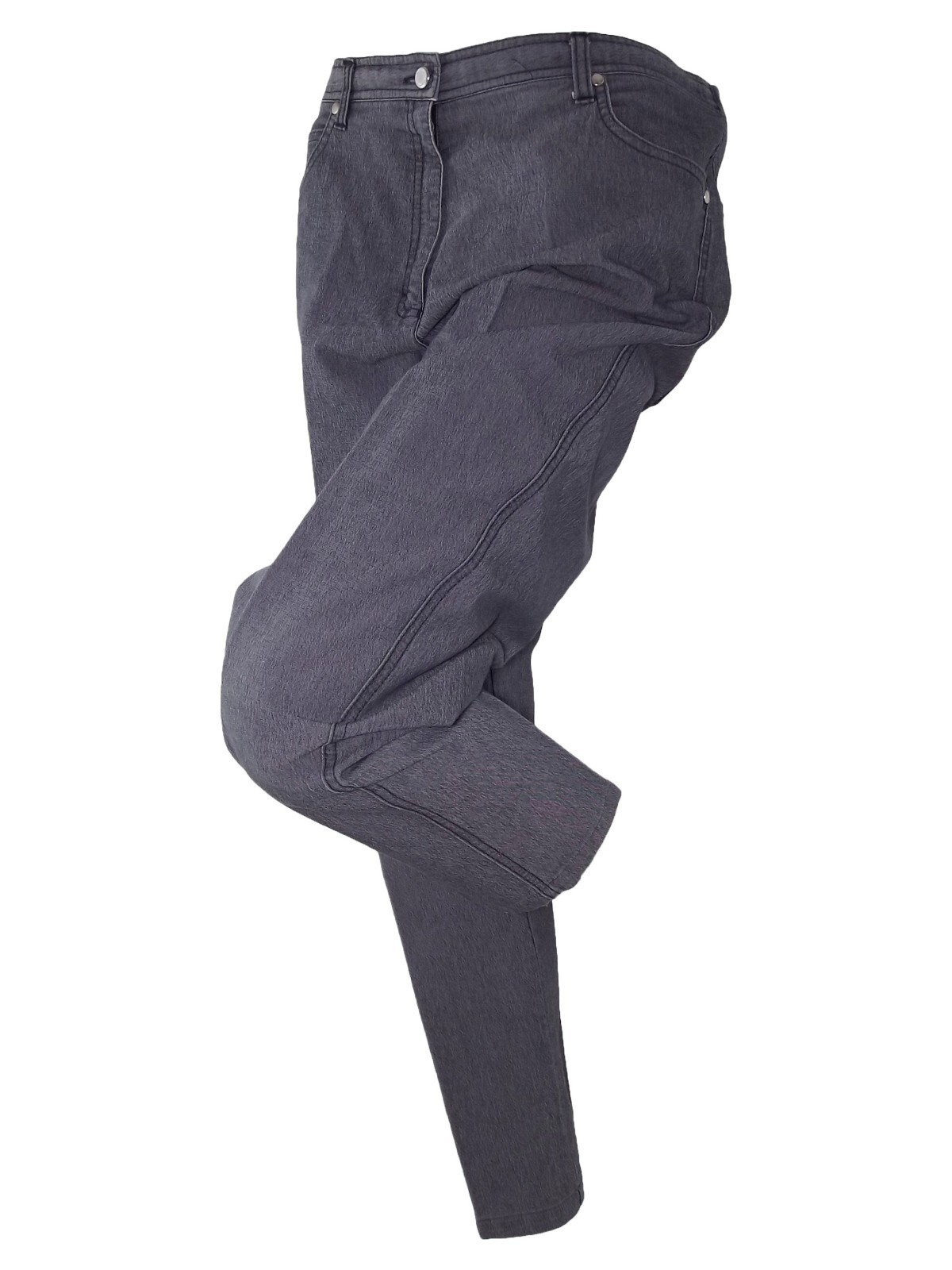 Elena Miro Jeans Donna Grigio P/e Affusolato Stretch Tapered Xl Extra Large image 5