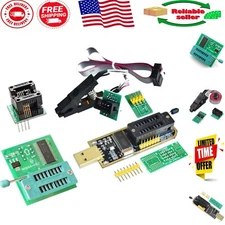 Versatile CH341A USB Programmer with SOIC8 Clip & 1.8V Adapter for Flash Memory