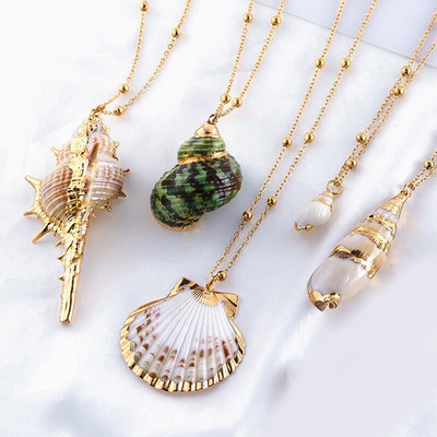 Real Ocean Sea Shell Conch Pendant 