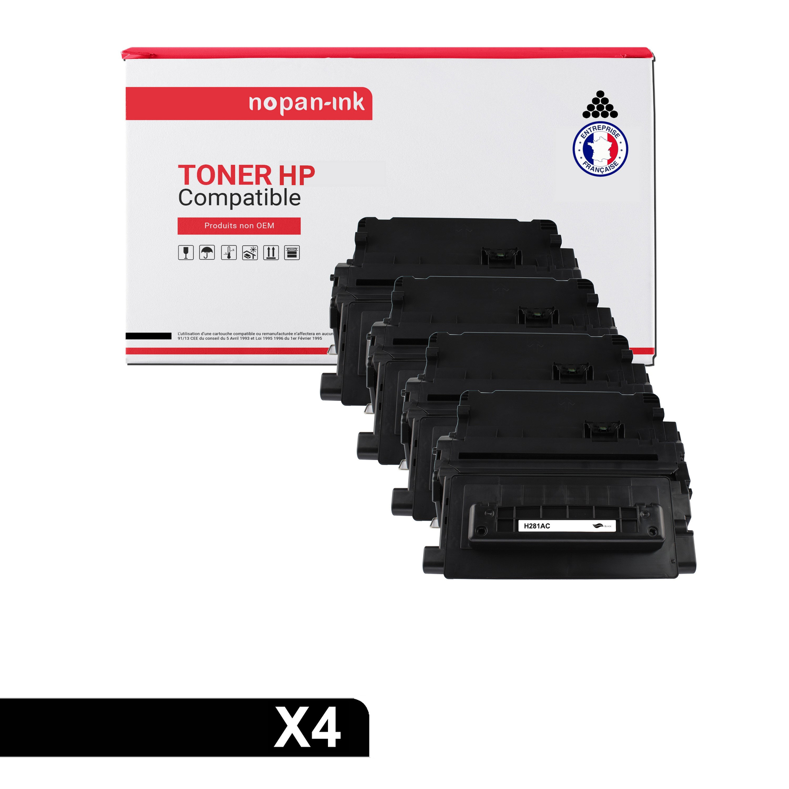 Toner CF281A 81A noir haute capacité pour des textes ultra nets