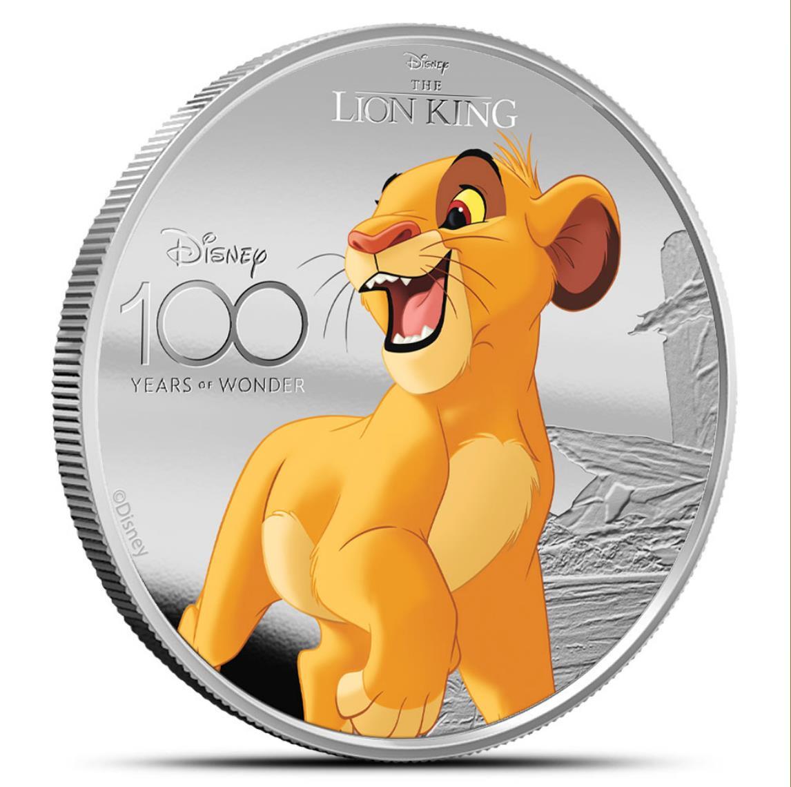 2023 Solomon Islands Disney 100 Simba Colorized Proof 1 oz Silver Coin BOX  COA | eBay