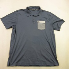 Travis Mathew Mens 2XL Polo Golf Shirt Short Sleeve Lightweight Blue Outdoors