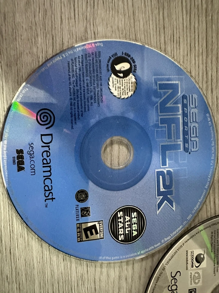 Paquete de 5 juegos Sega Dreamcast-NBA2k, NFL2K, NHL2K, Soul FIGHTER Foto 3 de 4