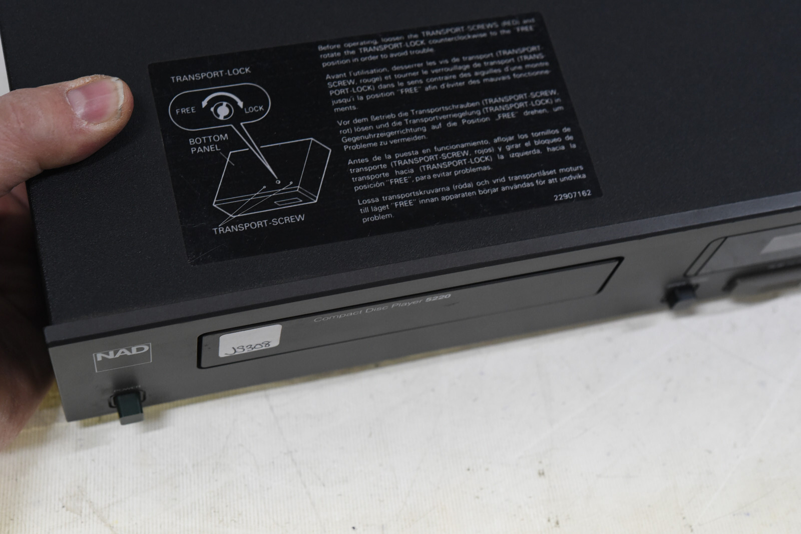 NAD 5220 CD Player Component Vintage Japan 1980's Compact Disc