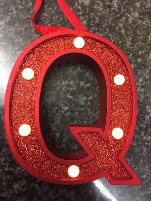Marks and Spencer Leucht Alphabet Baumschmuck H 10,8 cm sehr selten!