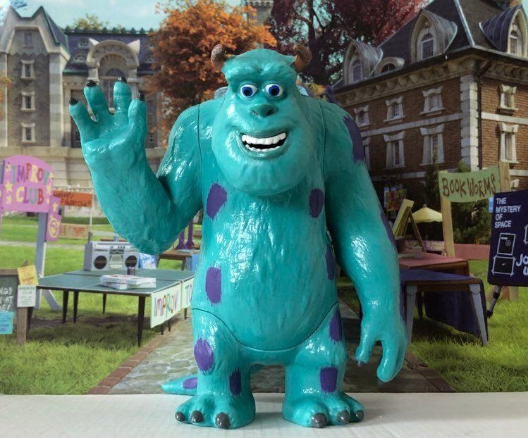 12 pcs Monsters Inc Toys, 4-in Tall Posable Movie Characters Collectible  James P Sullivan and Other Action Figures for Kids 