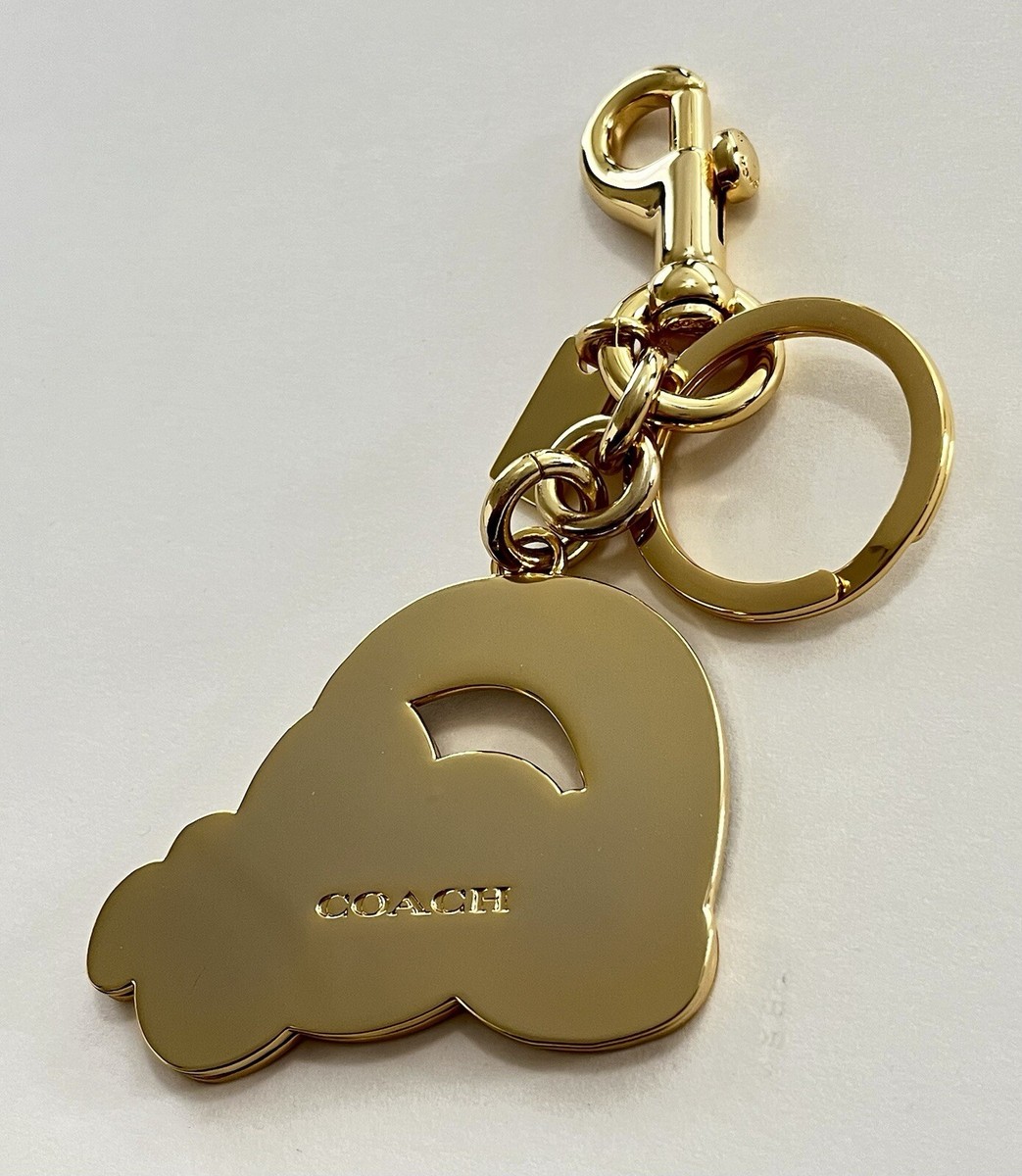 💝 Coach RARE Shimmer Rainbow and Cloud Keychain Bag Charm
