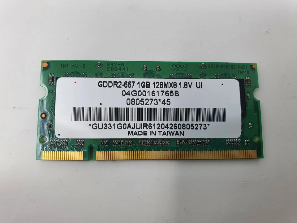 Asus Eee PC 904HD RAM Memory 1GB DDR2 -667 128Mx8 04G00161765B Fully working - Image 3 of 4