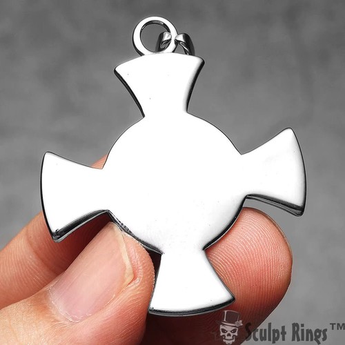 Sculpt Rings™ Sacred Crusade Cross Necklace – Stainless Steel Religious Pendant - Picture 4 of 11