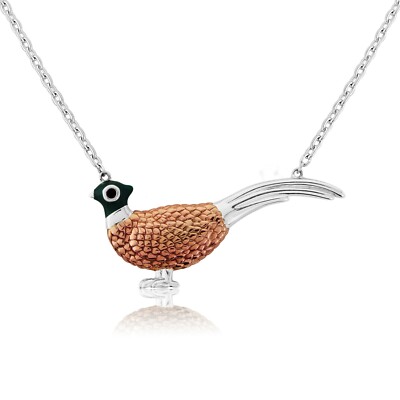 FASANENKETTE IN STERLINGSILBER/ROSÉGOLD N221