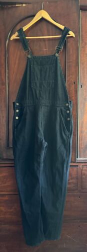NWOT Hudson Jeans “London” denim overalls size M, black - Picture 1 of 6