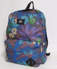 Vans Off The Wall Old Skool 2 Hampton Floral Blue Backpack New NWT