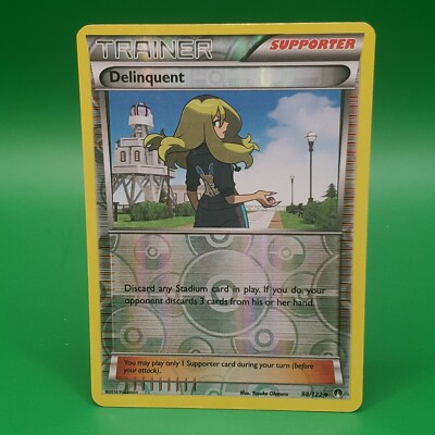 delinquent pokemon card Delinquent 98/122 NM Reverse Holo XY BREAKPoint Foil Pokemon TCG Card