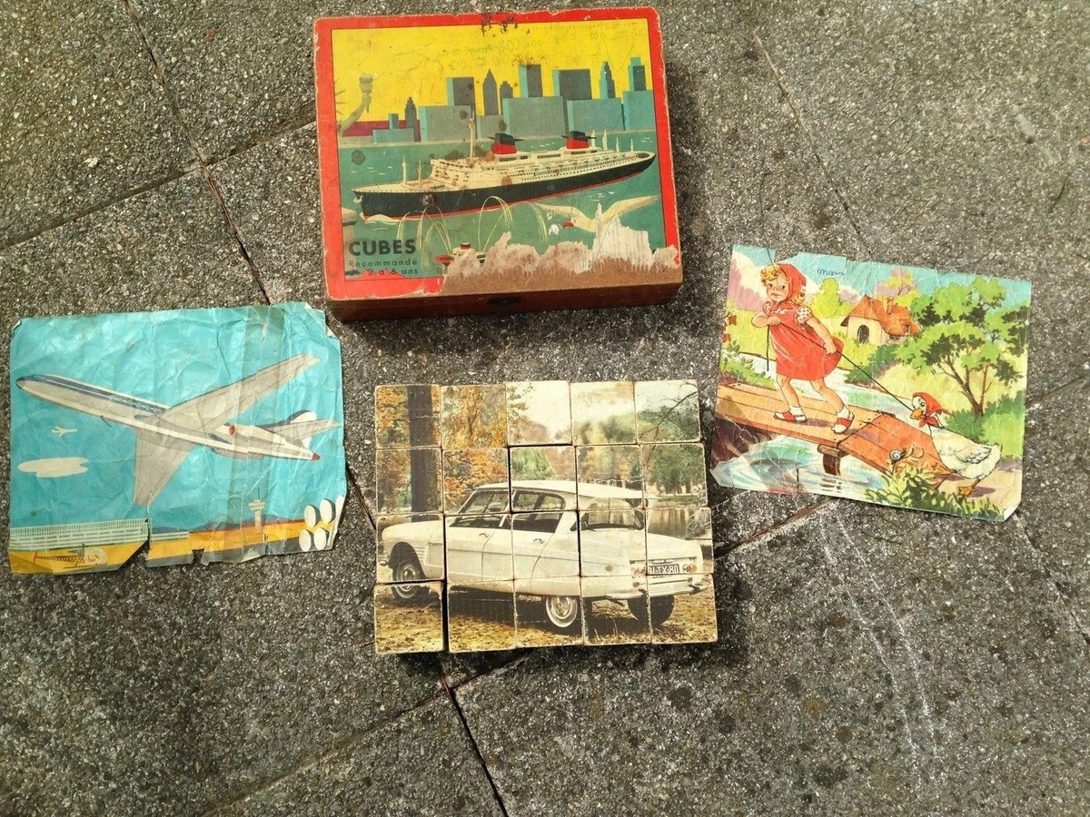 Les Jeux de cubes - Jouets Anciens de Collection