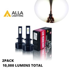 Alla Lighting H7ll Led Headlightupgrade Convert To Led6000k Xenon White