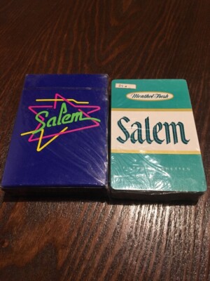 Pair Of 90s Style Salem Cigarettes Playing Cards - New In Original Packaging