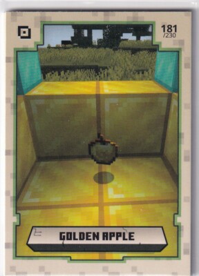 Panini Minecraft Adventure Trading Cards Karte Nr. 181 Golden Apple / Apfel