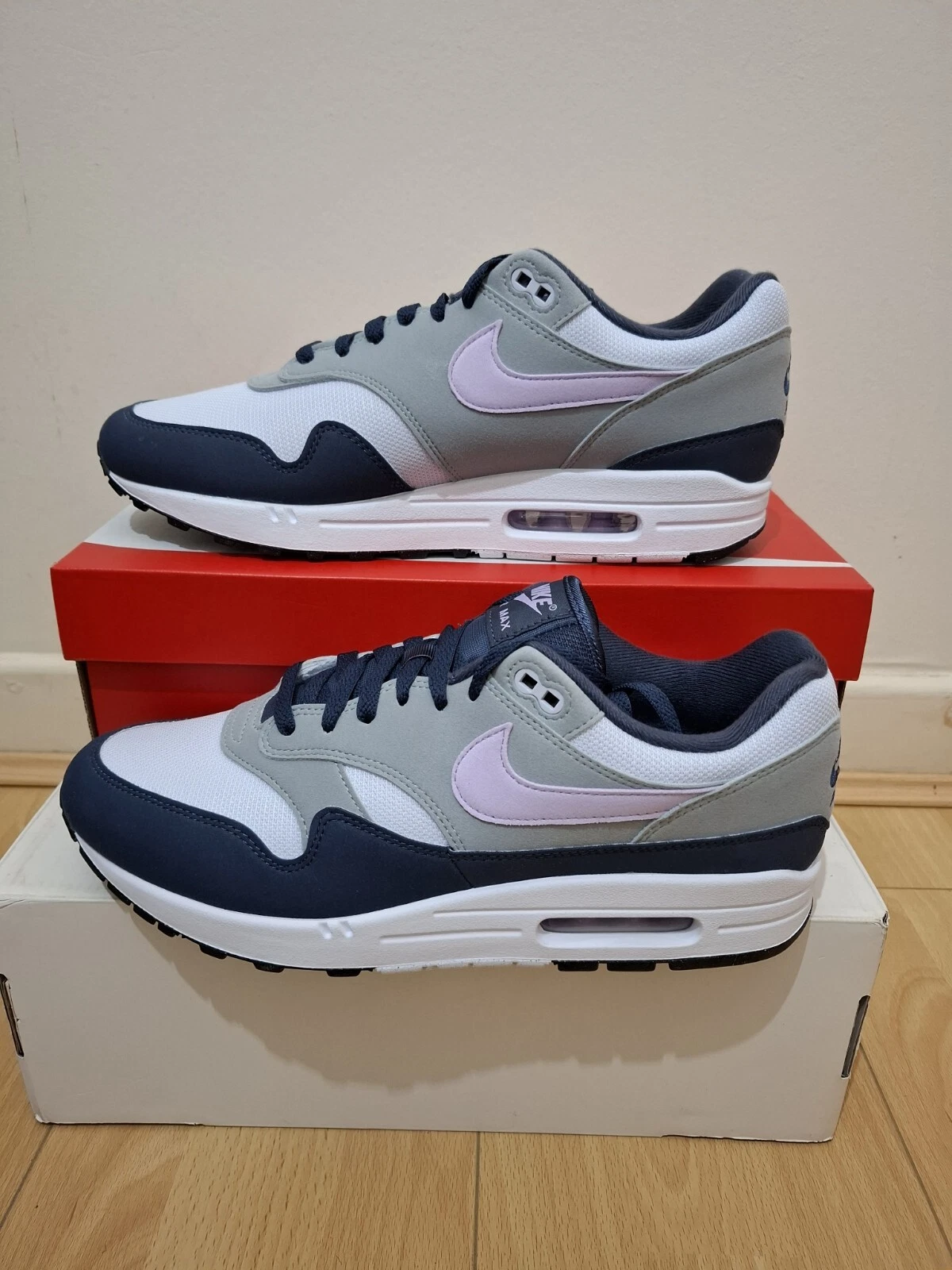 New Nike Air Max 1 Obsidian Lilas Bloom Men's UK SIZE 7 EU 41