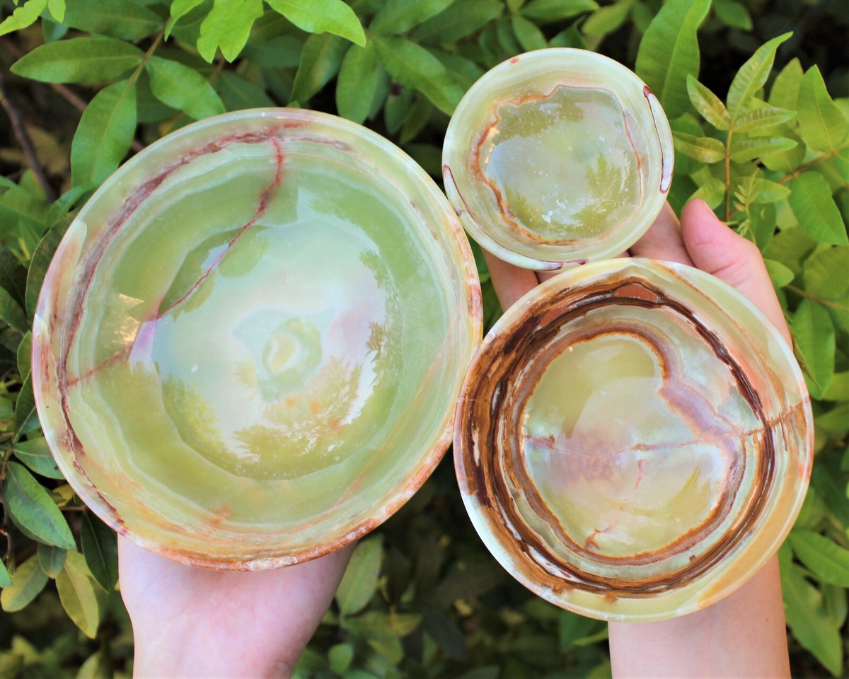 Green Onyx Bowl 3 Green Onyx Bowl 3