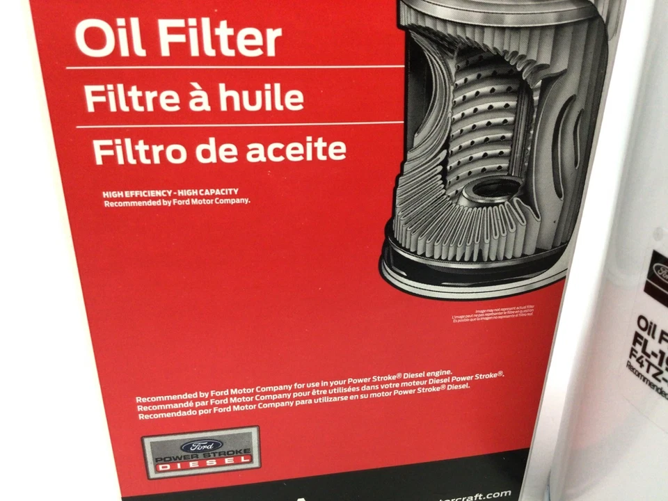 FL1995A Ford Super Duty Econoline 7,3 L diésel turbo motorcraft filtro de aceite OEM Foto 4 de 4