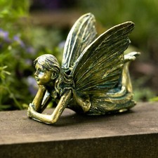 Garden Fairy Ornament Decoration Outdoor Statue Laying Angel Christmas Gift