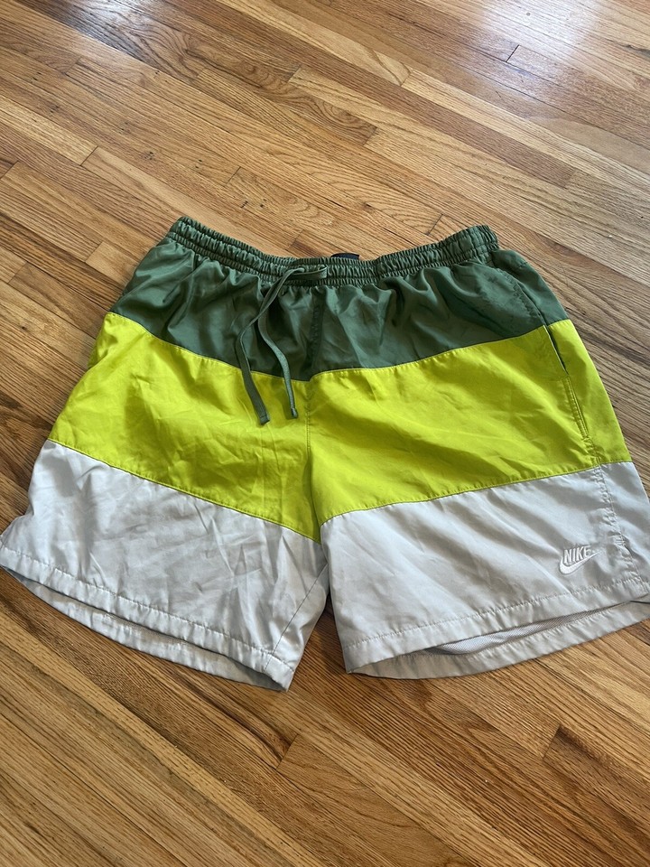 Nike CJ4486326 Men's Sportswear City Edition Shorts Swim Trunks Green