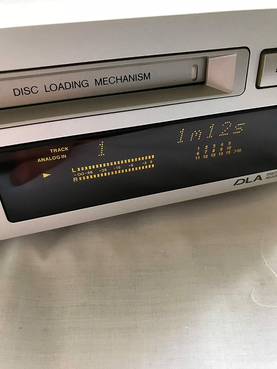 ONKYO MD Mini Disc Recorder MD105X Silver High Speed Audio