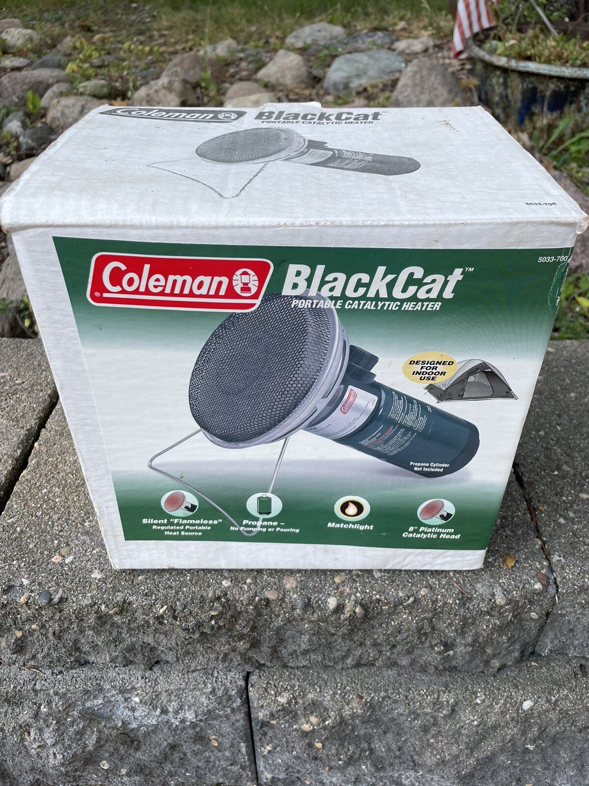 Coleman BlackCat Portable Catalytic Space Heater 5033-700 Made in USA Black  Cat | eBay