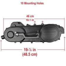 Conjunto de cárter de transmisión de cubierta de correa con engranajes de arranque scooter chino 50cc GY6