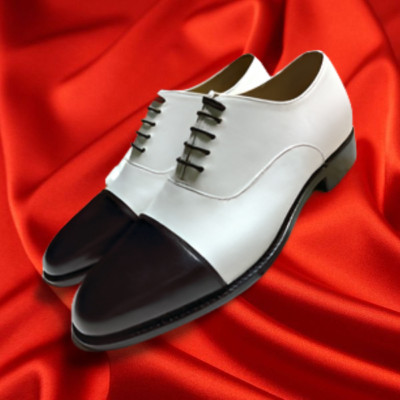 Handmade Mens two tone Oxford shoes 