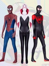 Spider-man Gwen Stacy Costume Adults Spandex Bodysuit Halloween Cosplay Jumpsuit