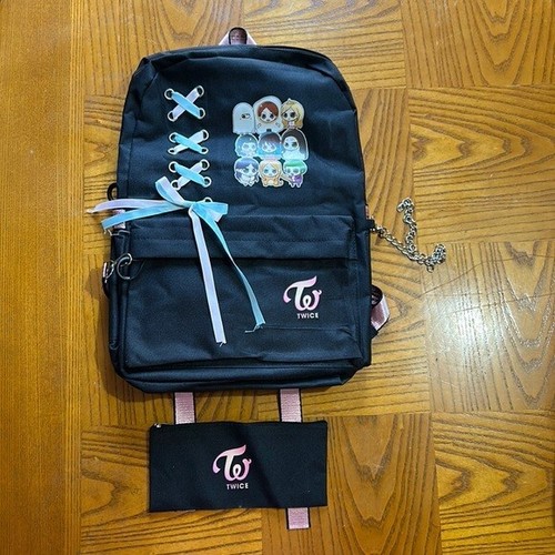Twice Backpack Anime KPOP Korean Kawaii Gothic Canvas Daypack Cosplay Laptop Bag - 第 1/11 張圖片