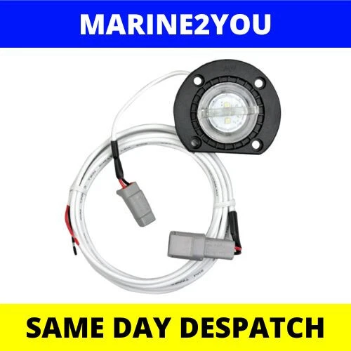 LED Bung Light Blue & Marine Tinned Wire Fully Sealed Quintrex Style 34mm Bung - Picture 1 of 4
