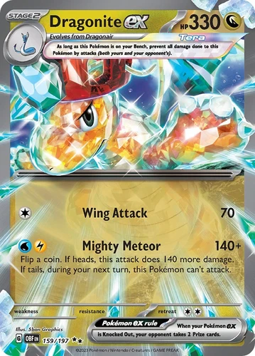 Dragonite ex Pokémon TCG Cards