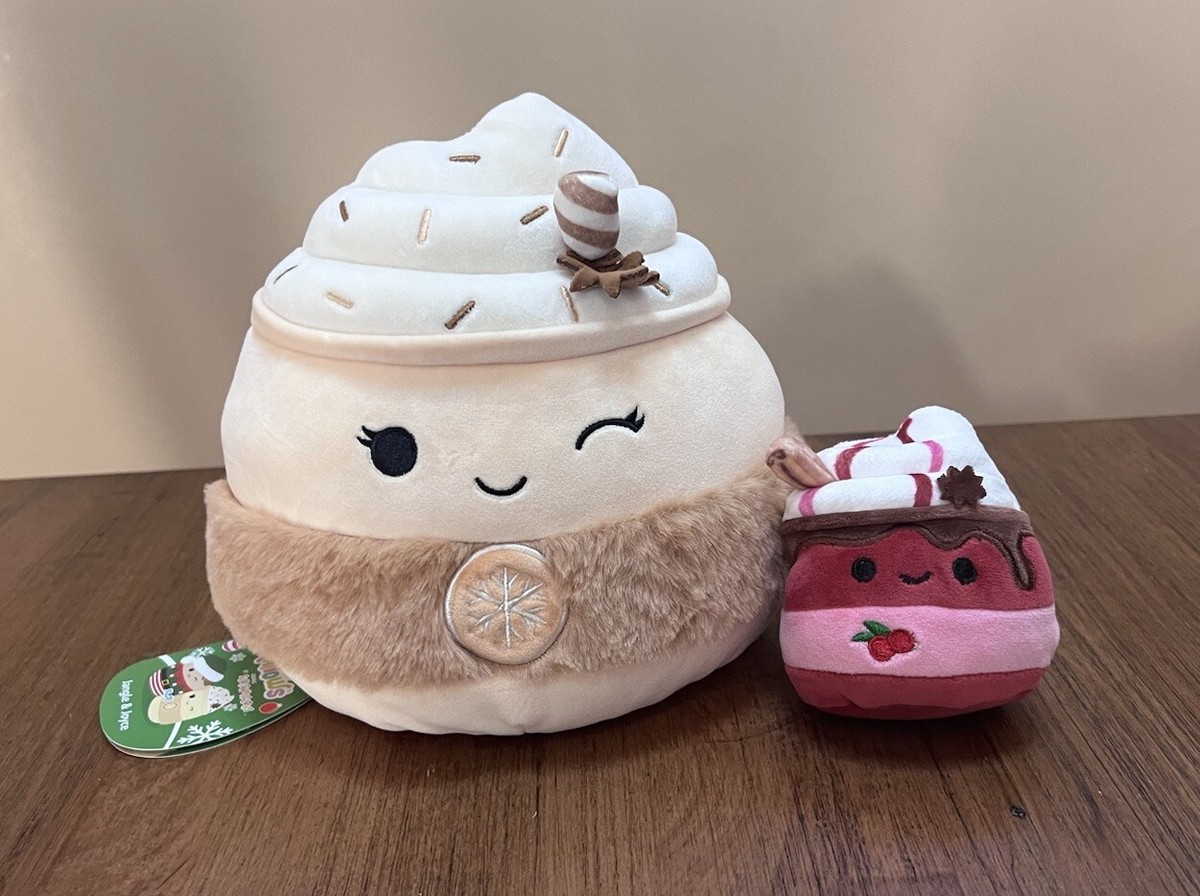 New 8” Squishmallow Jangle Elf Nwt Joyce Latte FlipaMallow Plush