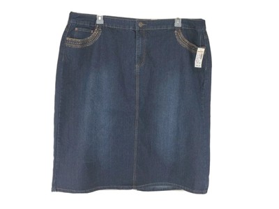 dress barn denim skirt