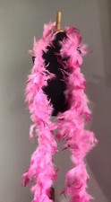 Light/dark Pink Chandelle Feather Boa, NEW Set Of 3 Boas. 7 Feet Long