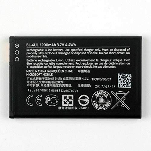 NOKIA BL-4UL PHONE BATTERY FOR NOKIA BL-4UL 1200mAh, Li-Ion - Afbeelding 1 van 1