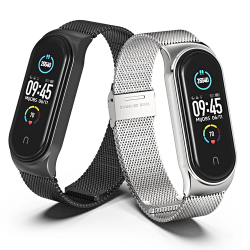 CINTURINO PER XIAOMI MI SMART BAND 3 4 5 6 BRACCIALE RICAMBIO SMARTWATCH  ACCIAIO | eBay