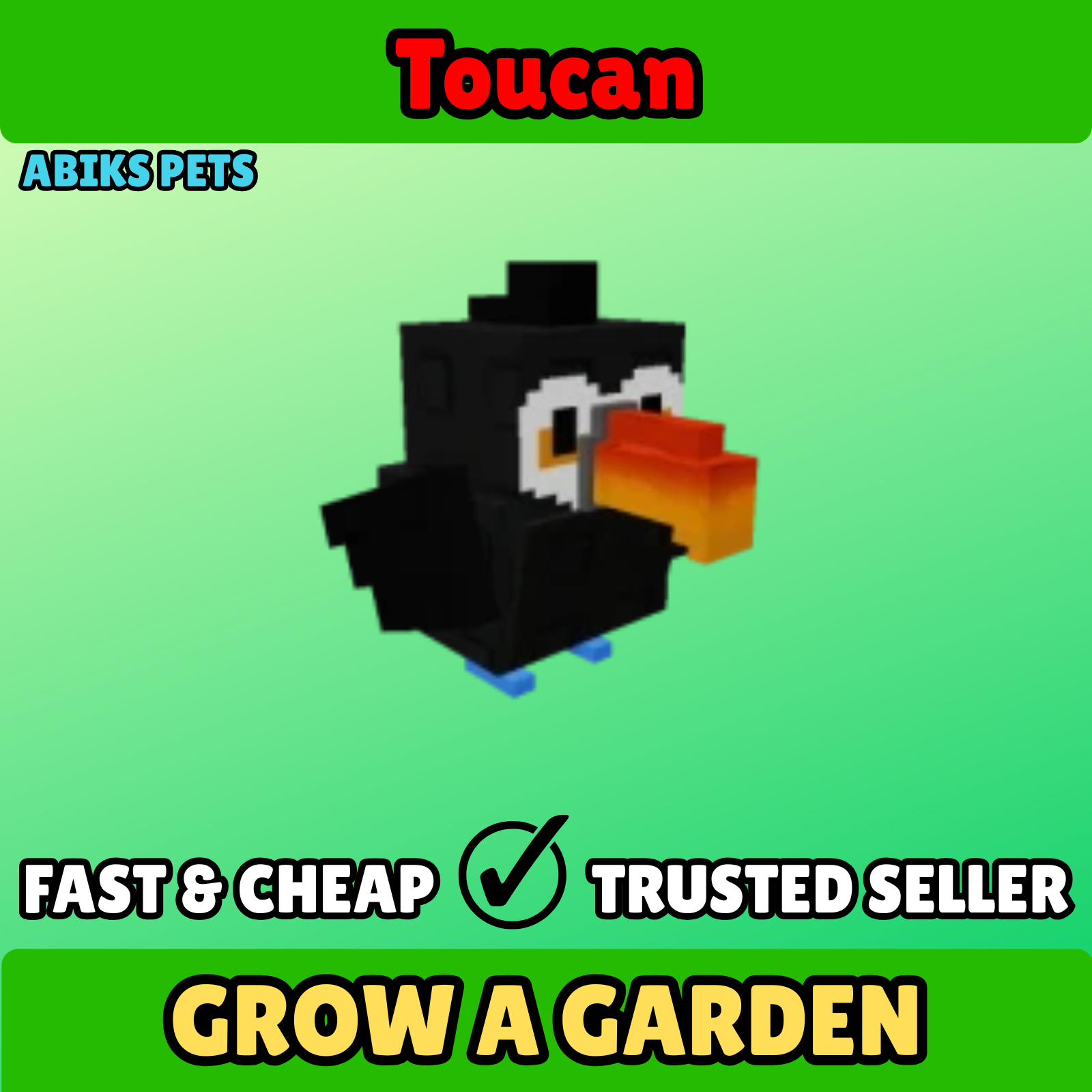 Grow A Garden Roblox - Toucan Pet ⭐Fast Delivery | eBay